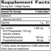 Lecithin 1200mg (100 gels)